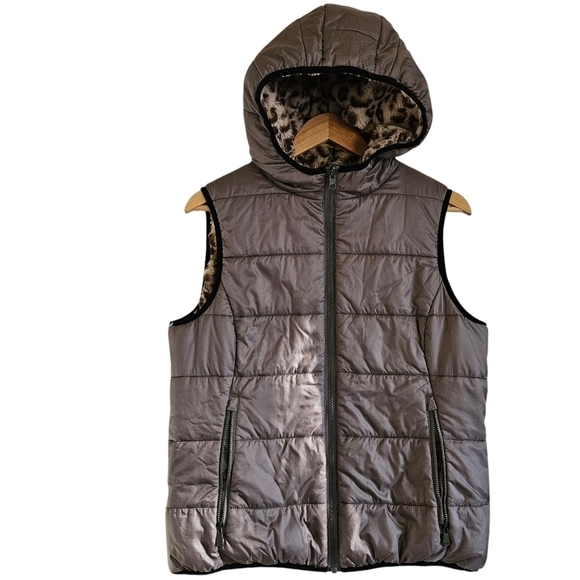 Alp N Rock Reversible Leopard Valais Hooded Vest - Picture 2 of 13